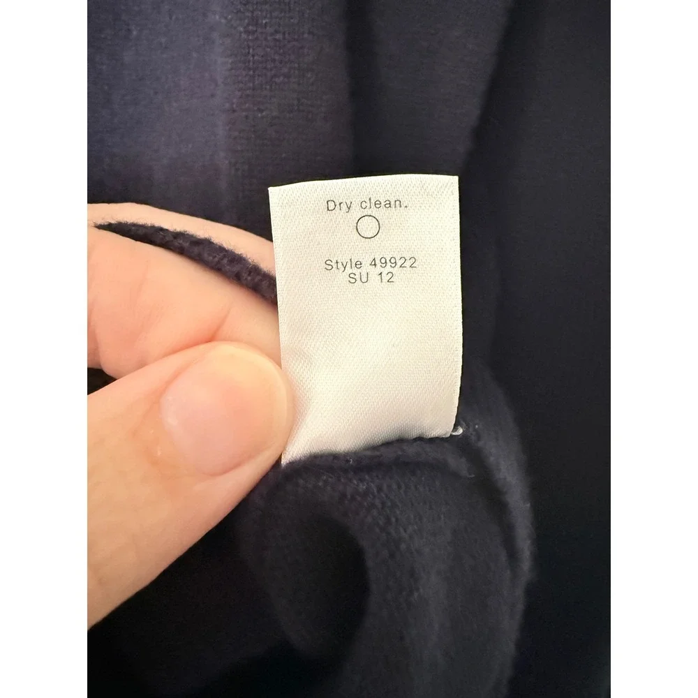 J. Crew Italian Cashmere V-Neck Sweater Black Medium 100% Cashmere